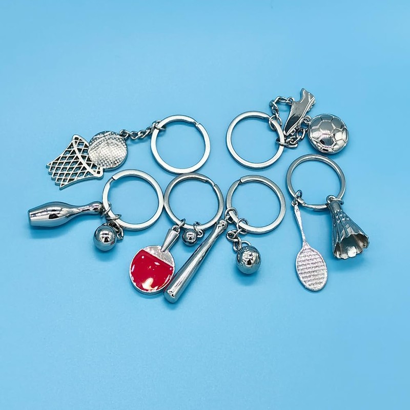 Mini Cute Golf Keychain Sport Key Chain Rings for Men