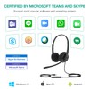 Yealink UH34 USB Headset with Mic,Stereo Wired Headphones with Noise