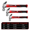 WISEUP Hammer, 226 g (8 oz) shock-absorbing claw hammer, forged
