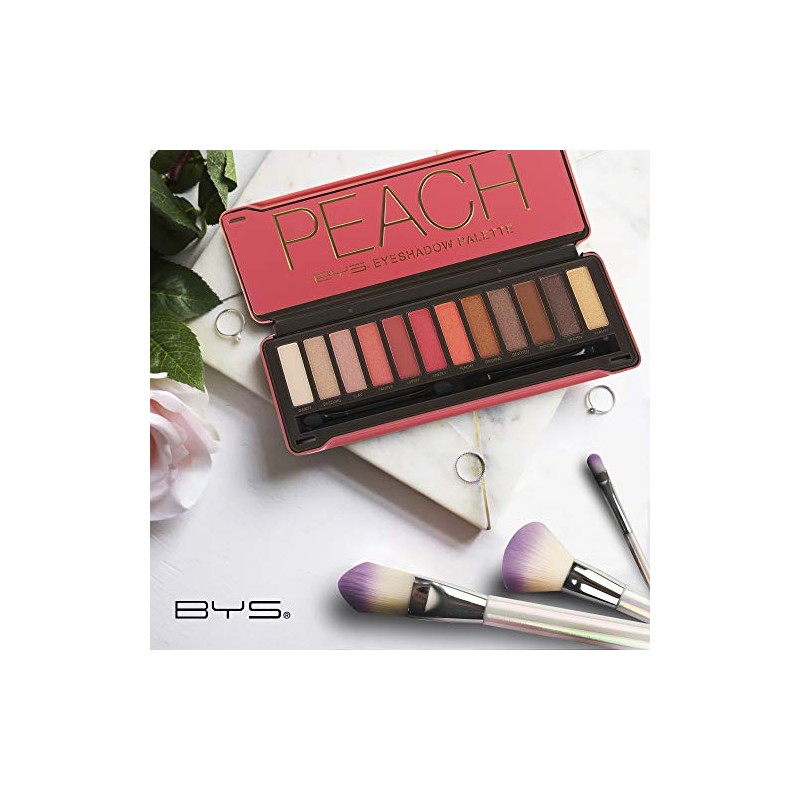 Paleta 12 Sombras Opacas y Metalicas, Roba Miradas, Peach, Paquete