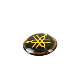 Yamaha Genuine Yamaha Tuning Fork Logo Emblem Sticker Gold Black Black Diameter 12.5mm Set of 2