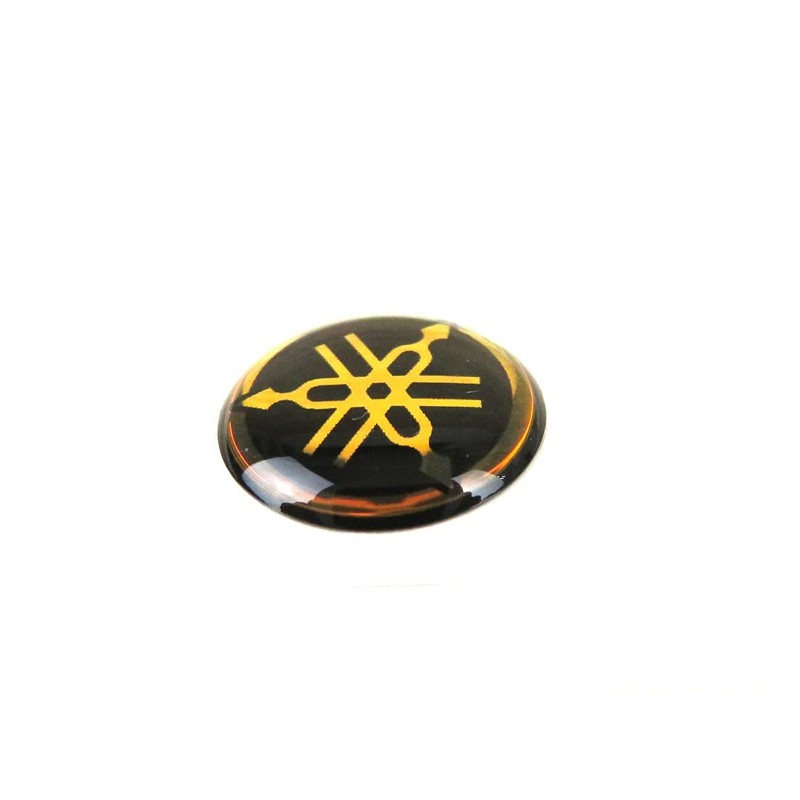 Yamaha Genuine Yamaha Tuning Fork Logo Emblem Sticker Gold Black