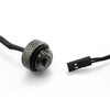 XSPC 1/4" Thread 10k Temperature Sensor : Black Chrome