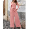 LOOKBOHO One Piece Jumpsuits for Women Dressy Casual Square Neck