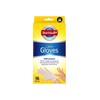 16 Disposable Latex Gloves White Powder Free Multipurpose Clean Medium
