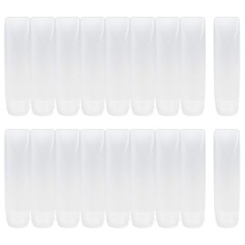 Nydotd 18 Pack Travel Size Plastic Squeeze Bottles for Liquids, 30ml/1Oz TSA Approved Makeup Toiletry Cosmetic Containers, Leak-Proof with Flip Caps, Refillable