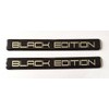 2 x 150mm BLACK EDITION Domed Stickers/Decals