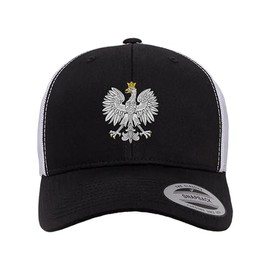 Adjustable Black/White Structured Trucker Polish Eagle Poland Pride Structured Trucker Cap