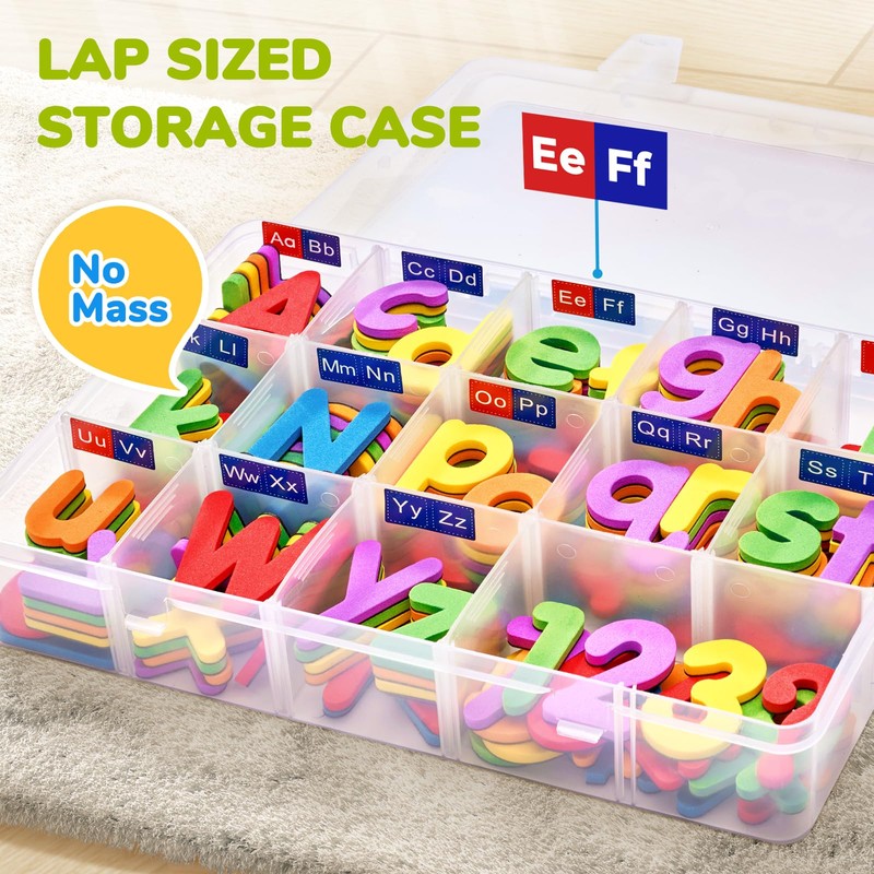 Gamenote Classroom Magnetic Alphabet Letters Kit 178Pcs with Double Side