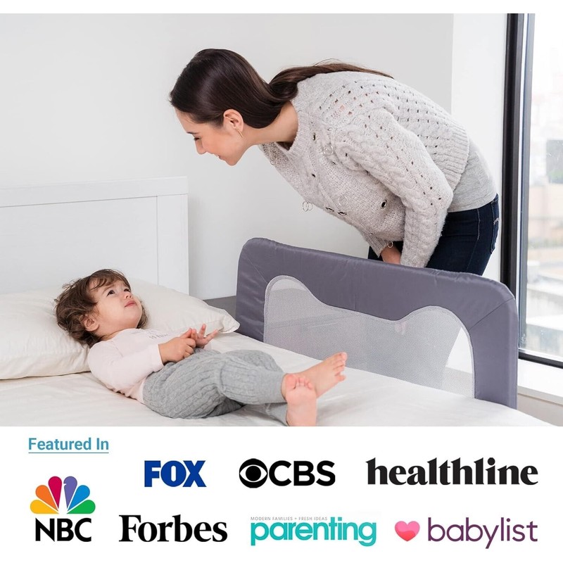 TotCraft Universal Baby & Children Bed Rail Guard, 35.5"L x