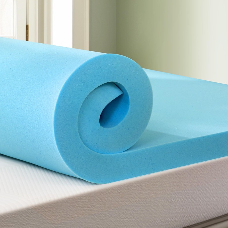 CHUN YI Memory Foam Mattress Topper, Gel Infused Bed Topper