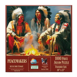 SUNSOUT INC - Peacemakers - 1000 pc Jigsaw Puzzle by Artist: John Stewart - Finished Size 20" x 27" - MPN# 77030