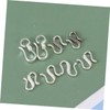 LALAFINA 80pcs S-Hook Clasps Silver Plating Jewelry Accessories for Bracelet