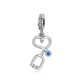Stethoscope Charm Fit for LONAGO Bracelet Nurse Bead Charm Gift for Nurse Doctor Medical Student