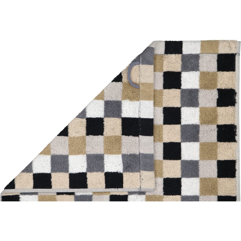 Cawö Home Hand Towels Life Style Chequered 7047 Pebble 37