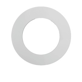 Trim Rings Plastic Ring 10" Inch Recessed Light Ring for Can Lights Lightening Fixture Multi-Colors Black or White (White, 1 Trim Ring)