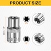 HARFINGTON 8pcs E-Torx Socket 1/2" Drive E14 External Torx Deep