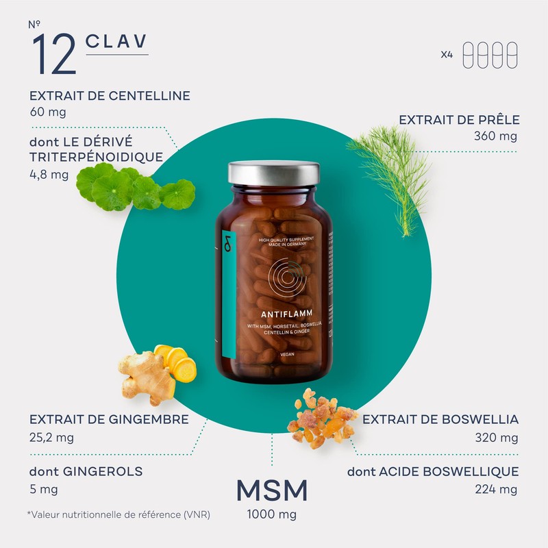 N°12 ANTIFLAMM - Anti-inflammatory & Joint Health with Boswellia Serrata