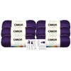 Caron Simply Soft Yarn - 6 Pack with Pattern Cards