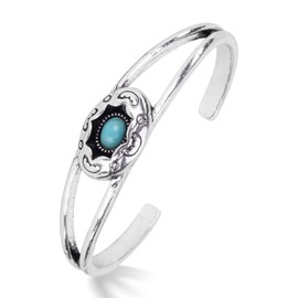 Montana West Rustic Couture's Jewelry Western Turquoise Cuff Bangle Bracelets Bohemian Vintage Elastic Bracelet for Women Cowgirl RCW-1004TQ