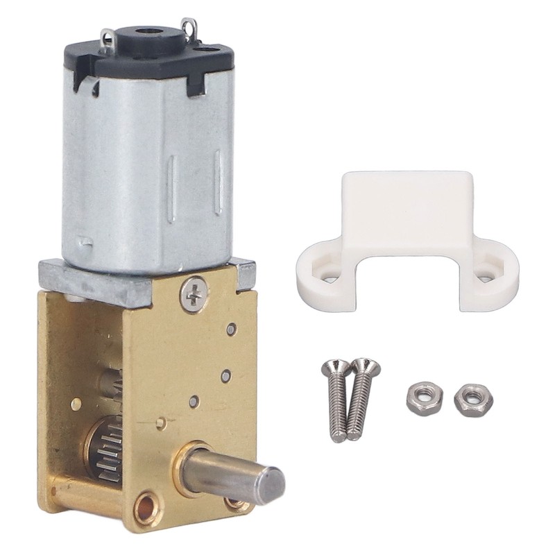 12V DC Geared Motor with Fixed Base Single Shaft Brushed