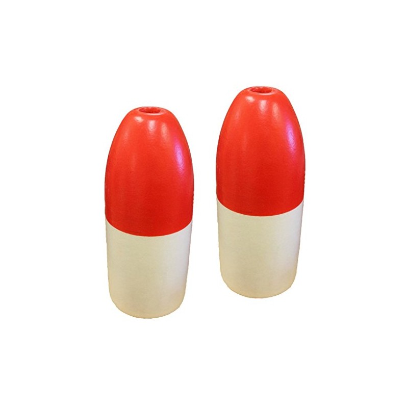 KUFA Sports Crab Trap Float (2-Pack), Red/White, 5 X 11-Inch