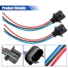 2PCS 9008 H13 Car Headlight Connector, Male Socket Adapter with
