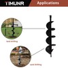 Timunr 6 Inch Earth Auger Drill Bits for Planting, 6