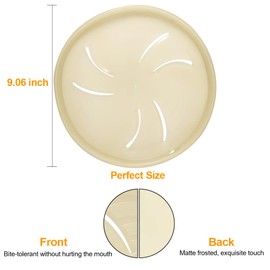 HONGEZEY Glow-in-The-Dark Dog Flying Discs, Interactive Dog Flyer Toys, Soft Lightweight Dog Catch and Fetch Toys for Medium Large Dogs, Floats in Water & Safe on Teeth, 9 inch (Large, Glow)