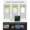 Azoamafa Lemon Door Curtain Blackout, Summer Farm Eucalyptus Leaf Lemon
