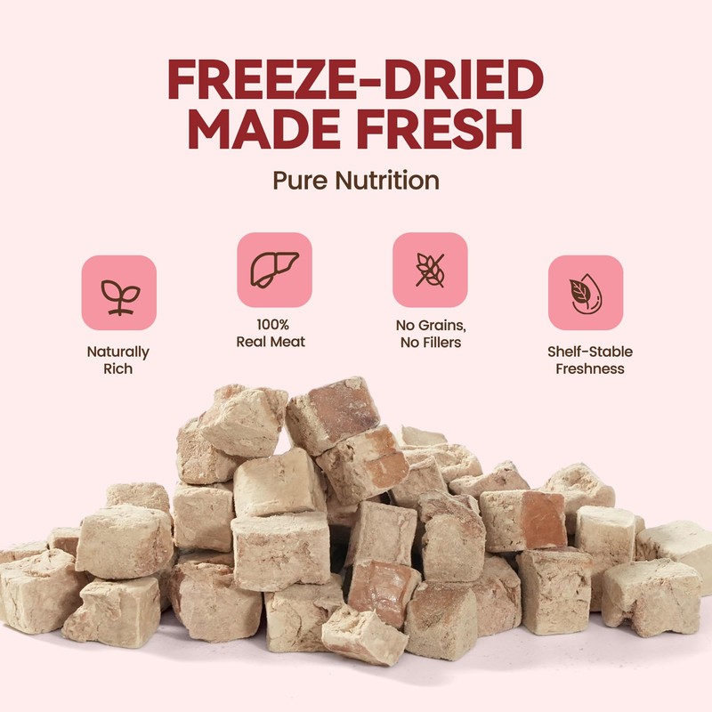 Freeze Dried Duck Liver Cat Dog Treats Single Ingredient Food
