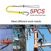 Tool Lanyard, Safety Tool Leash Retractable Bungee Cord with Carabiner