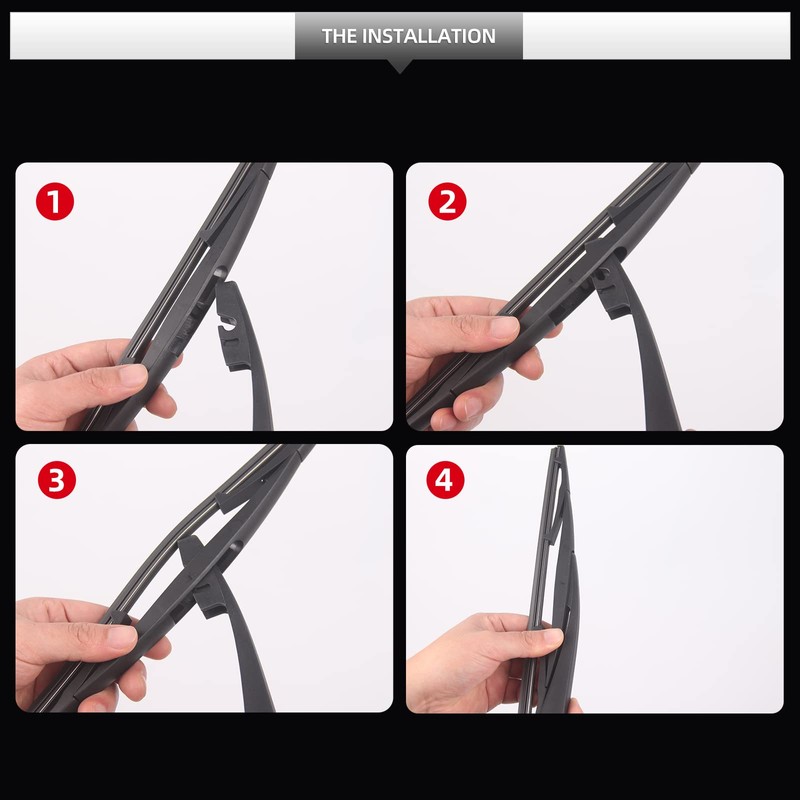 GARDIMU Rear Wiper Blade Assembly, Back Windshield Wiper Blades Arm