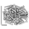 55 Pieces M5 x 25mm Button Head Socket Cap Screws,