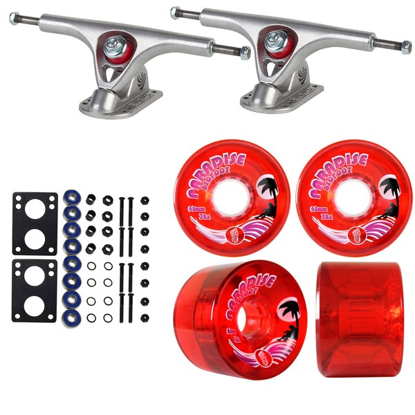 TGM Skateboards Premium Longboard Upgrade Kit with Paris Trucks, Wheels,