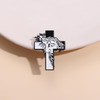 Christian Crucifix Enamel Pin Metal badge brooch Religious Symbol with