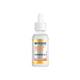 Garnier Express Aclara Sérum Facial con Vitamina C + Niacinamida Anti Manchas, Hidrata, Ilumina, Unifica el Tono y Reduce las Manchas Oscuras, Dejando