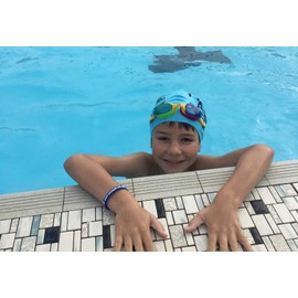 Banda de alerta médica para implantes cocleares (negro, extra pequeña (5.1 pulgadas)