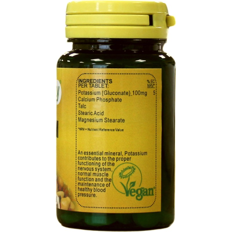 Veganicity Potassium 100mg : Bone & Joint Health Supplement :
