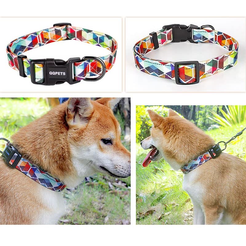 Cosyhomelondon adjustableCollar with Patternsa and reflective lines, Soft Comfy Pet