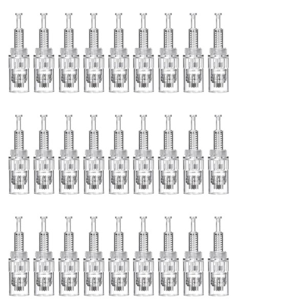 30 Stück Microneedling Nadeln 12 Pins Microneedling Pen Ersatz Nadeln