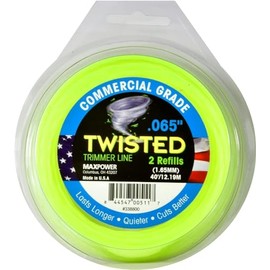 MaxPower EU-338800 Co-Polymer Trimmer Line 1.6 mm - 12 m Length Square Twisted Neon Yellow