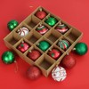 Meleager 6 cm Christmas Tree Baubles Red Green White 16
