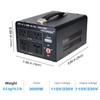 Yinleader 3000 Watt Voltage Converter Transformer Step Up 110V to