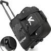 Kioqiear Double Roller 2 Ball Bowling Bag with Large Separate