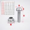 VOSANTU M6 Nut+Bolt Set Screws 304 Stainless Steel Anti-Theft Locking