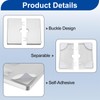 uxcell 4Pcs ABS Plastics Square Shaped Escutcheon Plate, Wall Split