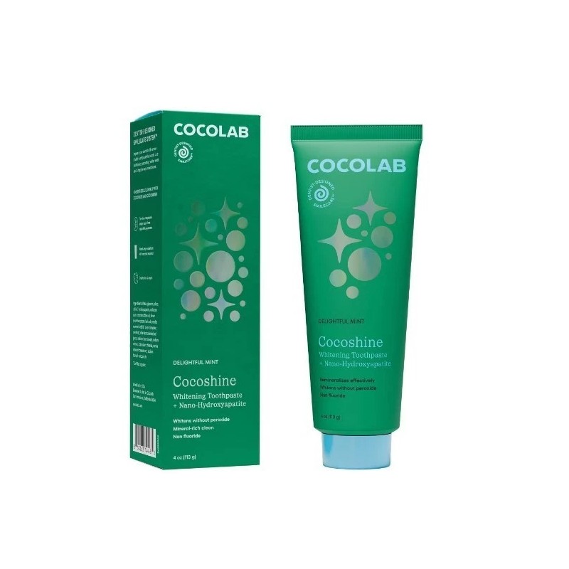 Cocolab Cocoshine Whitening Non-Fluoride n-HA Toothpaste - MINT - Damaged