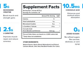 LEGION Recharge Post Workout Drink - Micronized Creatine Monohydrate Natural Post Workout Recovery Drink - Muscle Builder & Recovery Booster Post Workout Supplements (Strawberry Lemonade, 30 Servings)