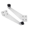 2Pcs Over Head Door Stops with Rubber Buffer 90 Degree